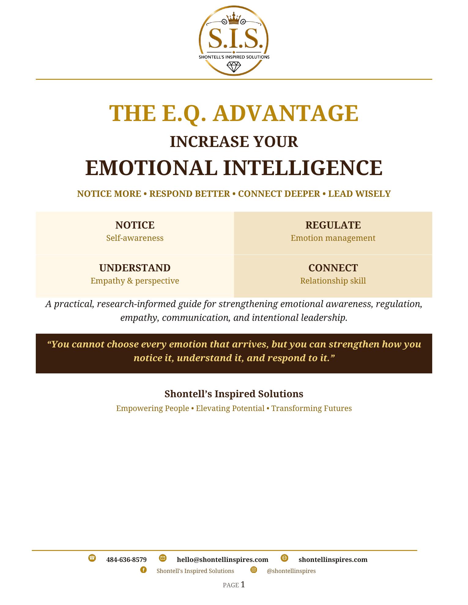 Cover of The E.Q. Advantage