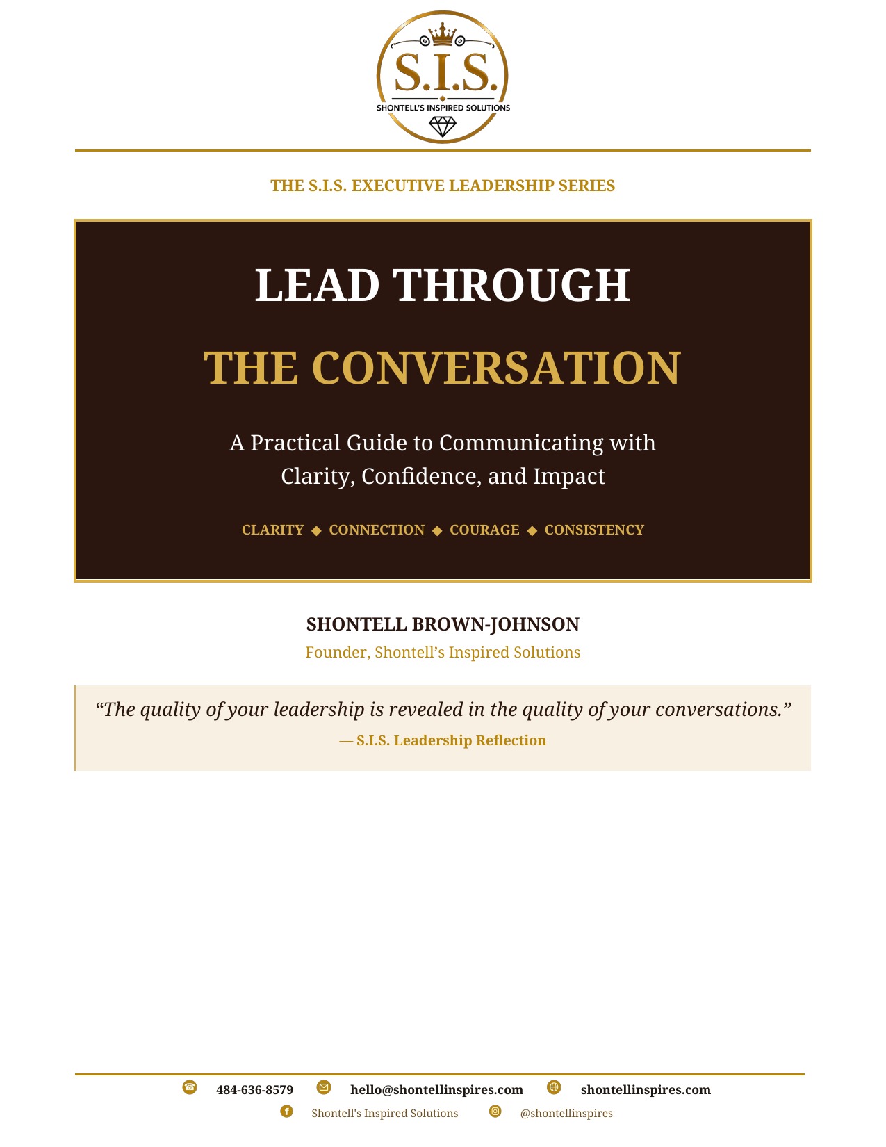 Cover of Lead Through the Conversation
