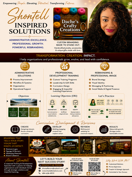 Full Shontell's Inspired Solutions flyer