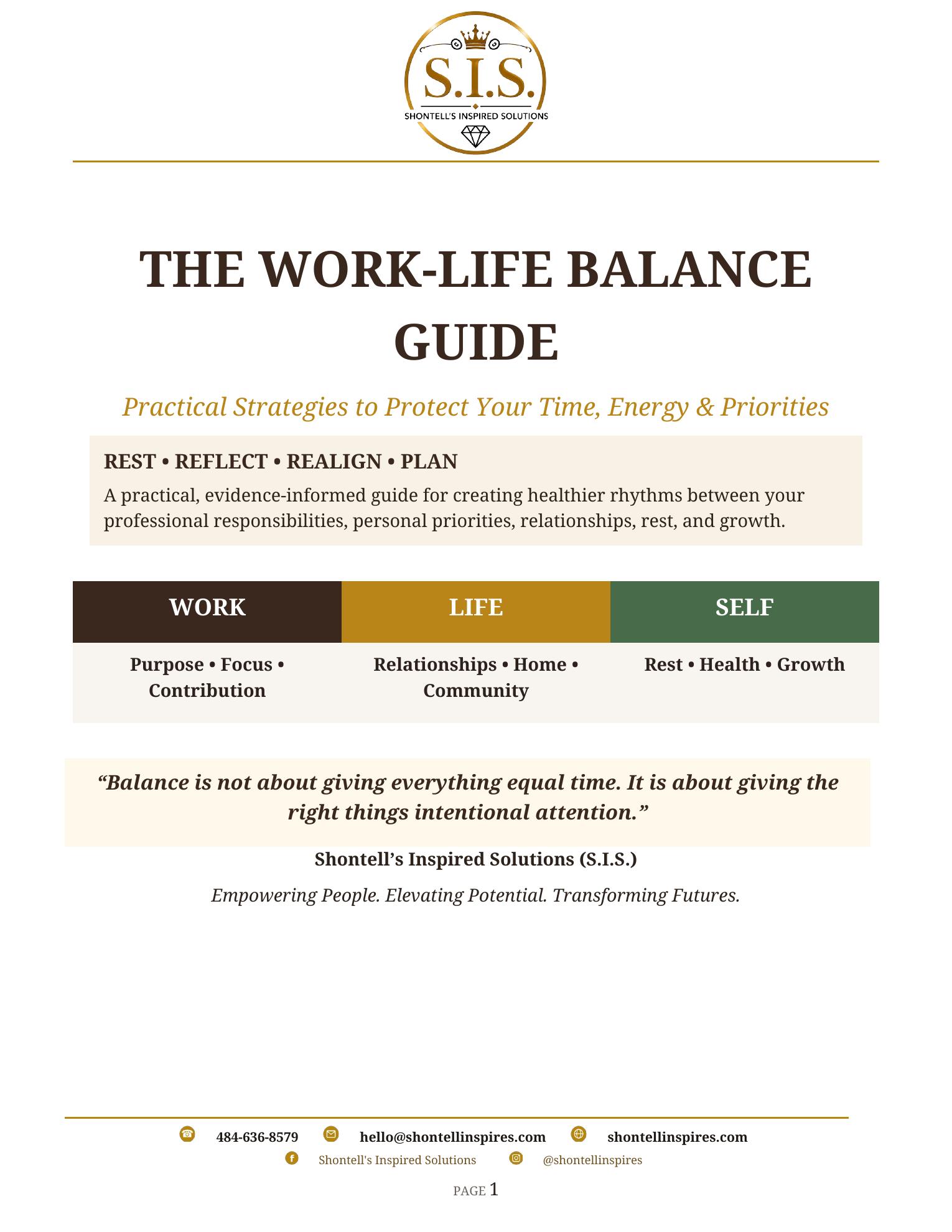 Cover of The Work-Life Balance Guide